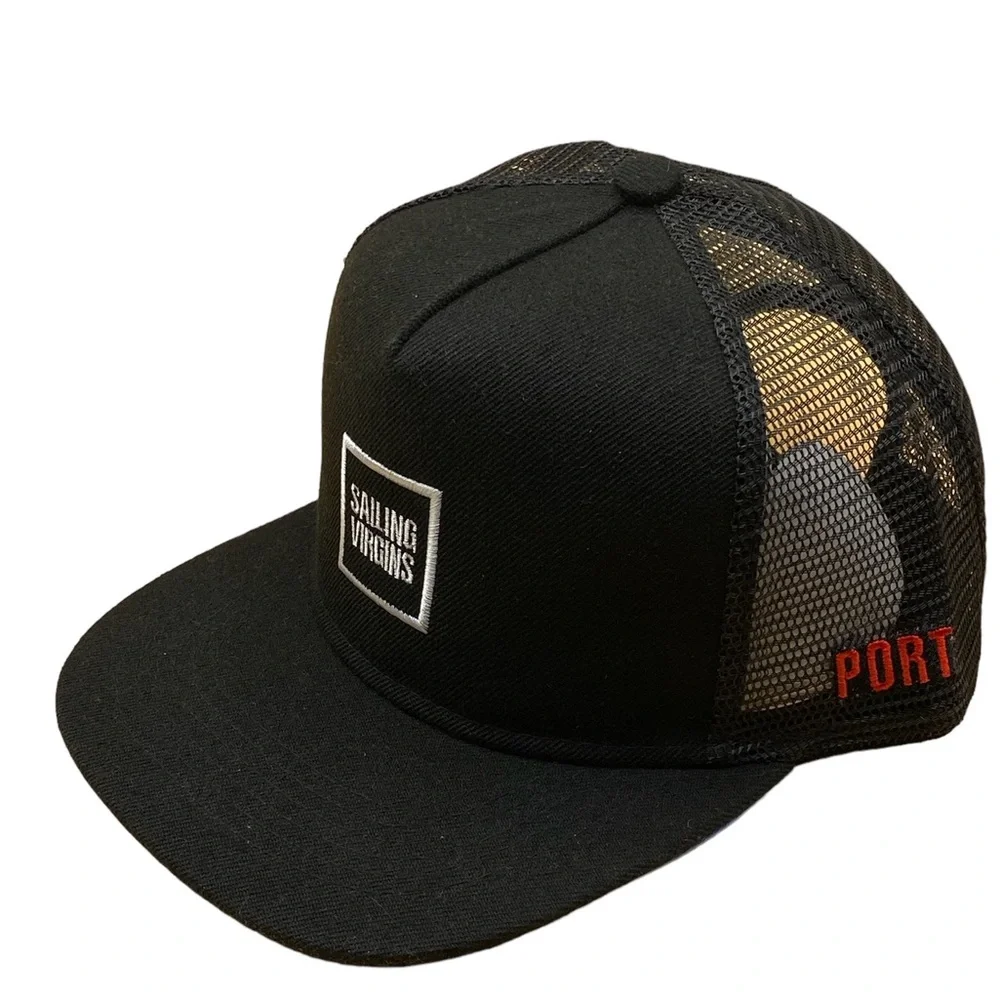 SAILING VIRGINS SNAPBACK FLAT BRIM MESH STREETWEAR HAT - Picture 3 of 4
